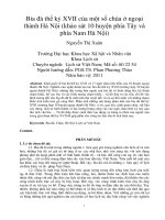 Bia đá thế kỷ XVII của một số chùa ở ngoại thành hà nội (khảo sát 10 huyện phía tây và phía nam hà nội) 