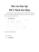 Tài liệu Báo cáo thực tập: Mạch dao động pdf