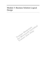 Tài liệu Module 5: Business Solution Logical Design pptx