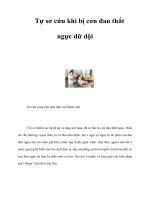 Tài liệu Tự sơ cứu khi bị cơn đau thắt ngực dữ dội doc