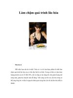 Tài liệu Làm chậm quá trình lão hóa pptx