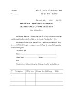 Tài liệu Mẫu đơn đề nghị thay đổi, bổ sung nội dung giấy chứng nhận lưu hành thuốc thú y ppt