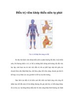 Tài liệu Điều trị viêm khớp thiếu niên tự phát ppt