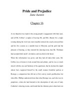 Tài liệu LUYỆN ĐỌC TIẾNG ANH QUA TÁC PHẨM VĂN HỌC-Pride and Prejudice -Jane Austen -Chapter 16 docx