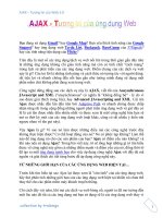 Tài liệu AJAX – Tương lai của Web 2.0 part 1 doc