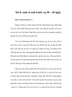 Tài liệu Xử lý xoài ra trái trước vụ 30 – 45 ngày docx