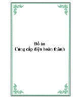 Tài liệu Đồ án cung cấp điện hoàn thành ppt