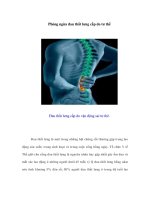 Tài liệu Phòng ngừa đau thắt lưng cấp do tư thế doc