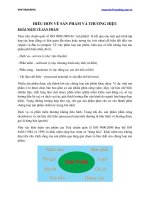 Hiểu hơn về sản phẩm và thương hiệu