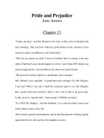 Tài liệu LUYỆN ĐỌC TIẾNG ANH QUA TÁC PHẨM VĂN HỌC-Pride and Prejudice -Jane Austen -Chapter 13 ppt
