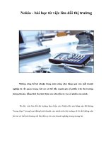 Tài liệu Nokia - bài học từ việc lừa dối thị trường pptx