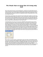 Tài liệu Thủ thuật chặn sử dụng tiện ích trong máy tính docx