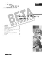 Tài liệu Module 10: Managing Partitions doc