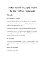 Tài liệu Gia hạn hộ chiếu công vụ tại cơ quan đại diện Việt Nam ở nước ngoài ppt