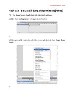 Tài liệu Học Adobe Flash CS4 cơ bản Flash CS4 - Bài 10 pdf