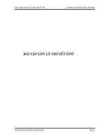 BTL LÝ THUYẾT Ô TÔ