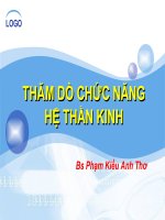 Bài giảng: Thăm dò chức năng hệ thần kinh