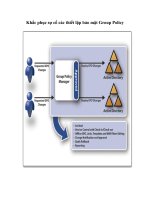 Tài liệu Khắc phục sự cố các thiết lập bảo mật Group Policy ppt