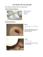 Tài liệu Làm đường viên cho cafe ngon docx