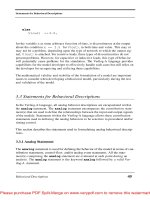 Tài liệu ANALOG BEHAVIORAL MODELING WITH THE VERILOG-A LANGUAGE- P3 doc