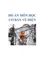 Tài liệu ĐỒ ÁN MÔN HỌC CƠ BẢN VỀ ĐIỆN doc