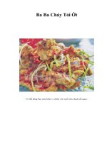 Tài liệu Ba Ba Cháy Tỏi Ớt pptx