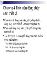 Tài liệu Chương 4 - Phần I: Tính toán dòng chảy năm thiết kế pdf
