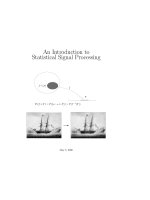Tài liệu An Introduction to Statistical Signal Processing ppt