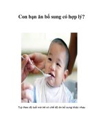 Tài liệu Con bạn ăn bổ sung có hợp lý? pdf