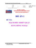 ĐỒ ÁN VI ĐIỀU KHIỂN: MẠCH ĐIỀU KHIỂN QUẠT BẰNG HỒNG NGOẠI