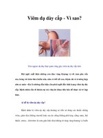Tài liệu Viêm dạ dày cấp - Vì sao? ppt