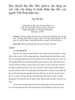 Học thuyết đạo đức nho giáo và vận dụng nó vào việc xây dựng và hoàn thiện đạo đức con người việt nam hiện nay 