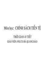 Tài liệu Giáo trình tiền tệ - Chương 6 ppt