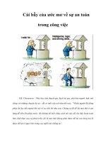 Tài liệu Cái bẫy của ước mơ về sự an toàn trong công việc doc