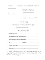 Tài liệu Đơn đề nghị cấp Giấy phép xuất khẩu vật liệu nổ công nghiệp pdf