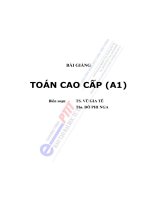Tài liệu TOÁN CAO CẤP ( A1)- BÀI GIẢNG ppt