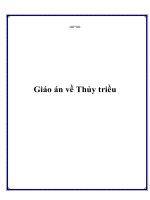 Tài liệu Giáo án về Thủy triều ppt