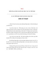 Tài liệu KIỂM TRA, ĐÁNH GIÁ KẾT QUẢ HỌC TẬP CÁC MÔN HỌC - MÔN KĨ THUẬT pptx