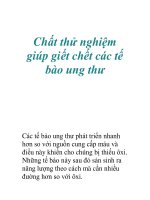 Tài liệu Chất thử nghiệm giúp giết chết các tế bào ung thư pdf