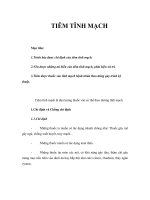 Tài liệu TIÊM TĨNH MẠCH doc