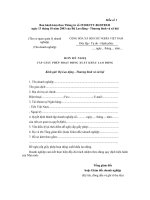 Tài liệu BIỂU MẪU 