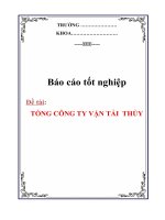 Tài liệu BÁO CÁO TỐT NGHIỆP: TỔNG QUAN VỀ TỔNG CÔNG TY VẬN TẢI THỦY ppt