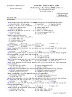 Tài liệu Bộ đề thi thử trắc nghiệm hóa phân ban đề 5 pptx