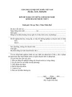 Tài liệu Đơn đề nghị cấp chứng chỉ hành nghề pptx