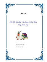 Tài liệu Biến Đổi Khí Hậu : Tác Động Và Các Biện Pháp Thích Ứng pdf