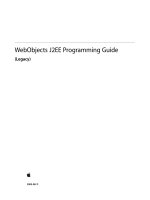 Tài liệu WebObjects J2EE Programming Guide- P2 docx