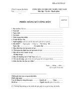 Tài liệu Mẫu phiếu đăng ký công dân ppt