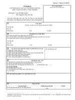 Tài liệu BIỂU MẪU: 