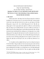 TÁC ĐỘNG của GIÁ TRỊ KINH tế môi TRƯỜNG đến VIỆC QUẢN lý CHẤT THẢI SINH HOẠT ở QUẬN BÌNH THẠNH – THÀNH PHỐ hồ CHÍ MINH 