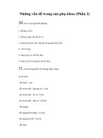 Tài liệu Những vấn đề trong sản phụ khoa (Phần 2) docx